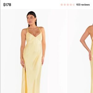 Elegant Yellow Maxi Dress